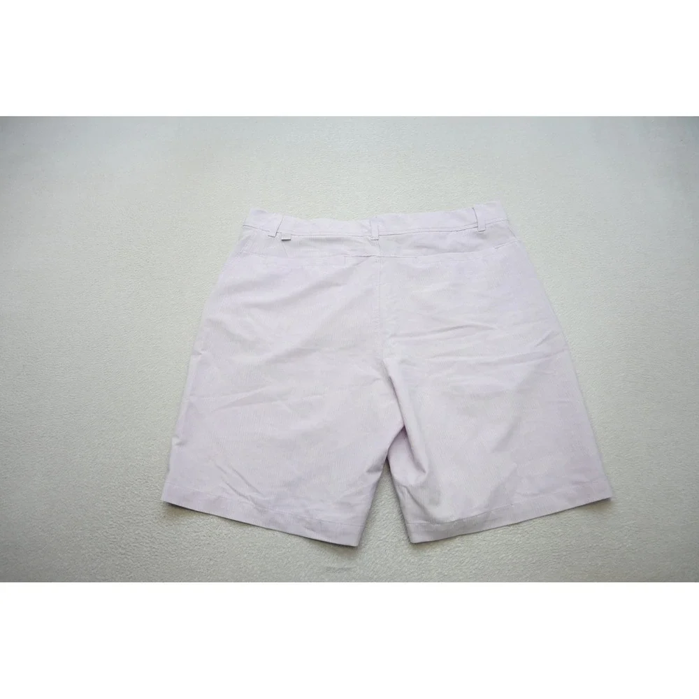 VRST Golf Shorts Mens 38 Lavender Wave Striped Performance Stretch‎ Excellent